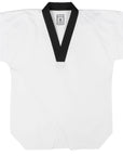 IKKEN Taekwondo Premium Basic Dobok Uniform | White & Black
