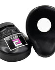 FUDO Black Curved Muay Thai Boxing Focus Mitts