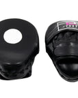 FUDO Black Curved Muay Thai Boxing Focus Mitts