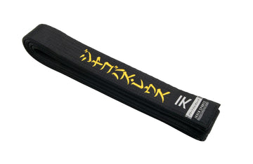 IKKEN Premium Embroidered Professional Grade Karate Black Belt